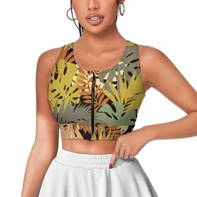 AILLOSA Activewear 3D Baskılı Desen YH-67 Askılı Kadın Atlet