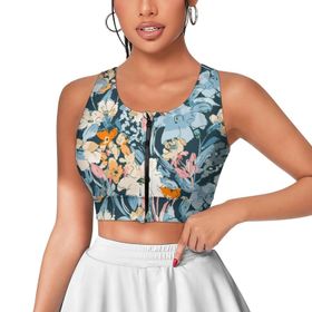 AILLOSA Activewear 3D Baskılı Desen YH-671 Askılı Kadın Atlet