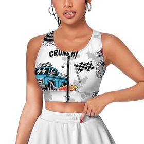 AILLOSA Activewear 3D Baskılı Desen YH-685 Askılı Kadın Atlet