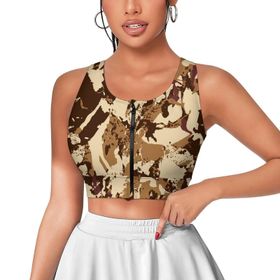 AILLOSA Activewear 3D Baskılı Desen YH-69 Askılı Kadın Atlet