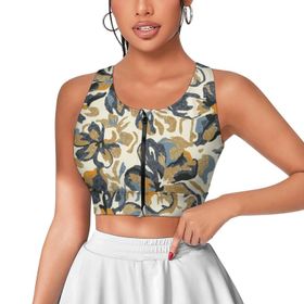 AILLOSA Activewear 3D Baskılı Desen YH-694 Askılı Kadın Atlet