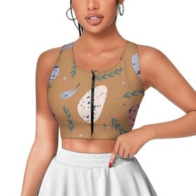 AILLOSA Activewear 3D Baskılı Desen YH-699 Askılı Kadın Atlet