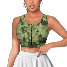 AILLOSA Activewear 3D Baskılı Desen YH-72 Askılı Kadın Atlet
