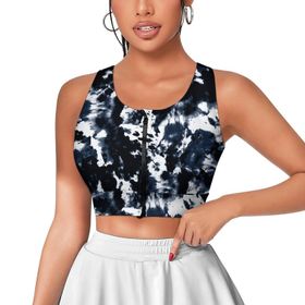 AILLOSA Activewear 3D Baskılı Desen YH-75 Askılı Kadın Atlet