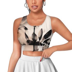 AILLOSA Activewear 3D Baskılı Desen YH-78 Askılı Kadın Atlet