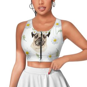 AILLOSA Activewear 3D Baskılı Desen YH-80 Askılı Kadın Atlet
