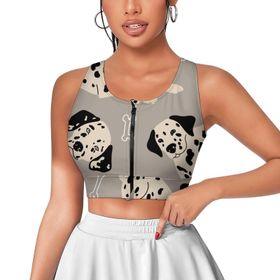 AILLOSA Activewear 3D Baskılı Desen YH-84 Askılı Kadın Atlet