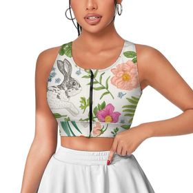 AILLOSA Activewear 3D Baskılı Desen YH-85 Askılı Kadın Atlet