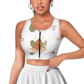 AILLOSA Activewear 3D Baskılı Desen YH-86 Askılı Kadın Atlet