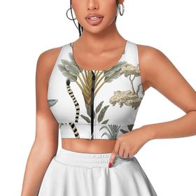 AILLOSA Activewear 3D Baskılı Desen YH-87 Askılı Kadın Atlet