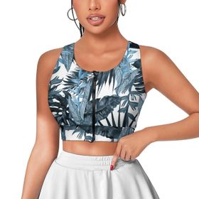 AILLOSA Activewear 3D Baskılı Desen YH-88 Askılı Kadın Atlet