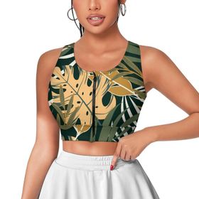 AILLOSA Activewear 3D Baskılı Desen YH-91 Askılı Kadın Atlet