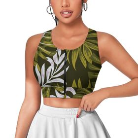 AILLOSA Activewear 3D Baskılı Desen YH-92 Askılı Kadın Atlet