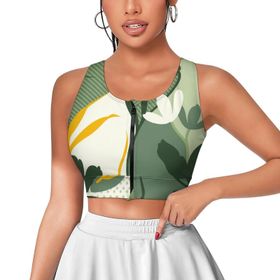 AILLOSA Activewear 3D Baskılı Desen YH-93 Askılı Kadın Atlet