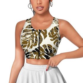 AILLOSA Activewear 3D Baskılı Desen YH-96 Askılı Kadın Atlet