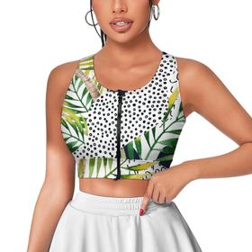 AILLOSA Activewear 3D Baskılı Desen YH-99 Askılı Kadın Atlet