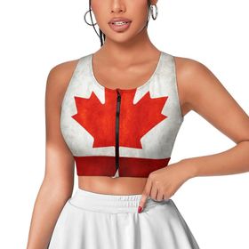 AILLOSA Activewear Tank-Top 3D Baskılı Desen Flag-100 Askılı Kadın Atlet