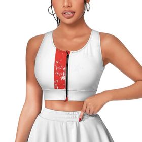 AILLOSA Activewear Tank-Top 3D Baskılı Desen Flag-101 Askılı Kadın Atlet
