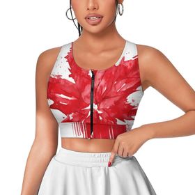 AILLOSA Activewear Tank Top 3D Baskılı Desen Flag-157 Askılı Kadın Atlet
