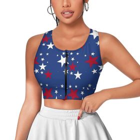 AILLOSA Activewear Tank Top 3D Baskılı Desen Flag-85 Askılı Kadın Atlet