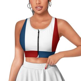 AILLOSA Activewear Tank Top 3D Baskılı Desen Flag-94 Askılı Kadın Atlet