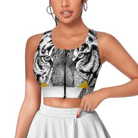 AILLOSA Activewear Tank Top 3D Baskılı Desen TH-145 Askılı Kadın Atlet