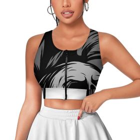 AILLOSA Activewear Tank Top 3D Baskılı Desen TH-283 Askılı Kadın Atlet
