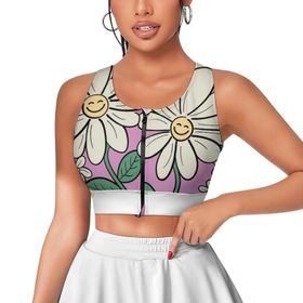 AILLOSA Activewear Tank Top 3D Baskılı Desen TH-327 Askılı Kadın Atlet