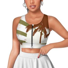 AILLOSA Activewear Tank Top 3D Baskılı Desen TH-365 Askılı Kadın Atlet