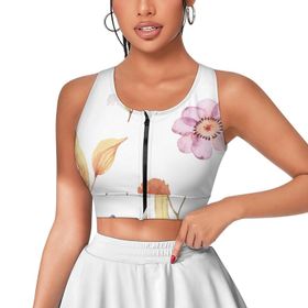 AILLOSA Activewear Tank Top 3D Baskılı Desen TH-421 Askılı Kadın Atlet