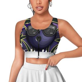 AILLOSA Activewear Tank Top 3D Baskılı Desen TH-469 Askılı Kadın Atlet