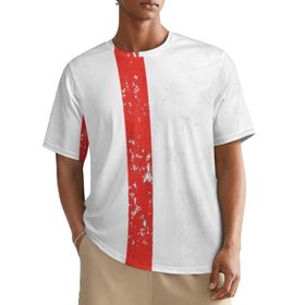 AILLOSA All Over FLAG-101 Kısa Kollu Baskılı Erkek T-shirt