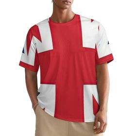 AILLOSA All Over FLAG-114 Kısa Kollu Baskılı Erkek T-shirt