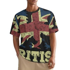 AILLOSA All Over FLAG-117 Kısa Kollu Baskılı Erkek T-shirt