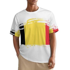 AILLOSA All Over FLAG-127 Kısa Kollu Baskılı Erkek T-shirt