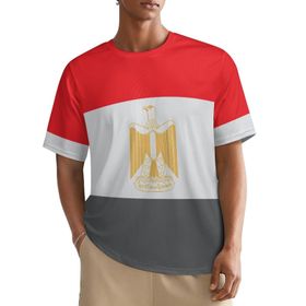 AILLOSA All Over FLAG-135 Kısa Kollu Baskılı Erkek T-shirt