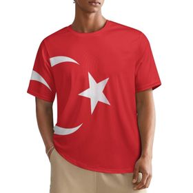 AILLOSA All Over FLAG-141 Kısa Kollu Baskılı Erkek T-shirt