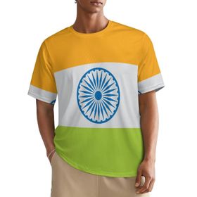 AILLOSA All Over FLAG-142 Kısa Kollu Baskılı Erkek T-shirt