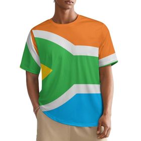 AILLOSA All Over FLAG-144 Kısa Kollu Baskılı Erkek T-shirt
