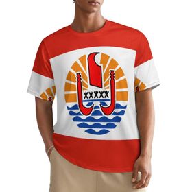 AILLOSA All Over FLAG-145 Kısa Kollu Baskılı Erkek T-shirt