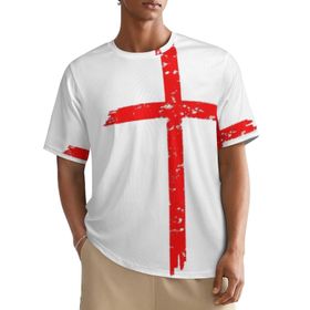 AILLOSA All Over FLAG-146 Kısa Kollu Baskılı Erkek T-shirt
