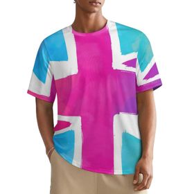 AILLOSA All Over FLAG-152 Kısa Kollu Baskılı Erkek T-shirt