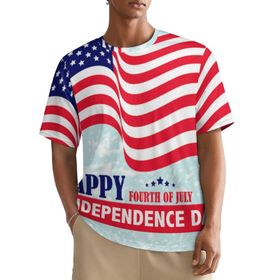AILLOSA All Over FLAG-161 Kısa Kollu Baskılı Erkek T-shirt
