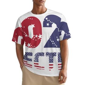 AILLOSA All Over FLAG-162 Kısa Kollu Baskılı Erkek T-shirt