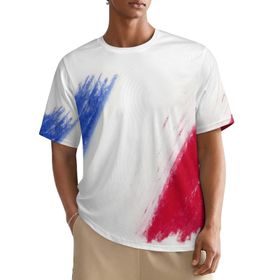 AILLOSA All Over FLAG-172 Kısa Kollu Baskılı Erkek T-shirt