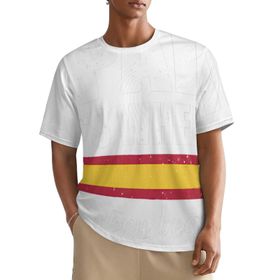 AILLOSA All Over FLAG-180 Kısa Kollu Baskılı Erkek T-shirt