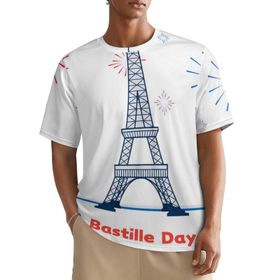 AILLOSA All Over FLAG-182 Kısa Kollu Baskılı Erkek T-shirt