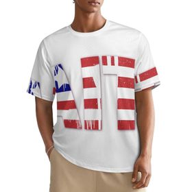 AILLOSA All Over FLAG-189 Kısa Kollu Baskılı Erkek T-shirt