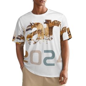 AILLOSA All Over FLAG-194 Kısa Kollu Baskılı Erkek T-shirt