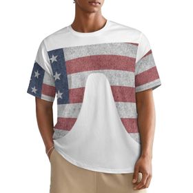 AILLOSA All Over FLAG-20 Kısa Kollu Baskılı Erkek T-shirt